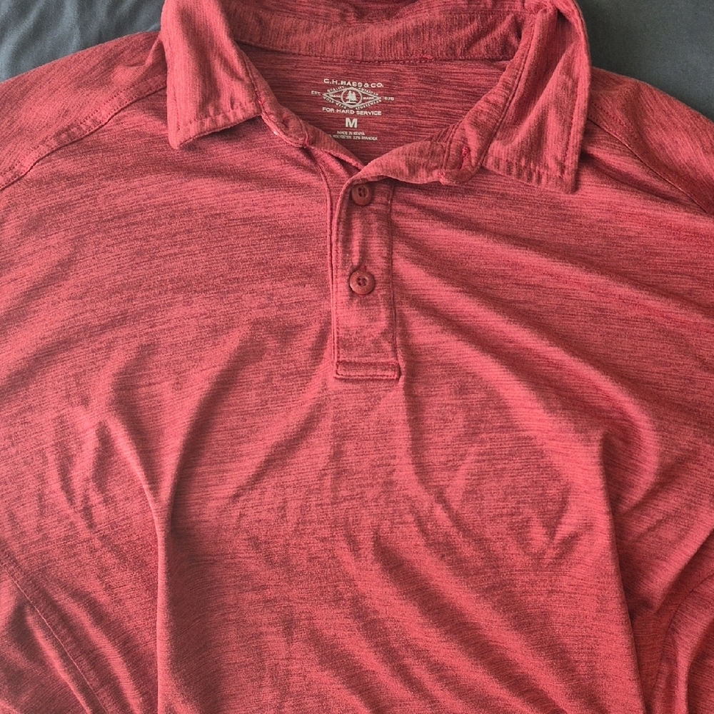 G.H. Bass & Co. Men's Red Polo Shirt